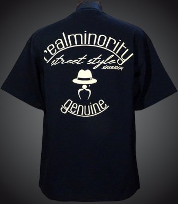 RealMinority リアルマイノリティー Tシャツ (STYLE) 9.1oz T-shirt カラー：ブラック