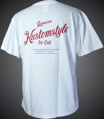 kustomstyle カスタムスタイル Tシャツ (KST2224WH) genuine kustomstyle カラー：ホワイト