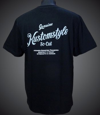 kustomstyle カスタムスタイル Tシャツ (KST2224BK) genuine kustomstyle カラー：ブラック