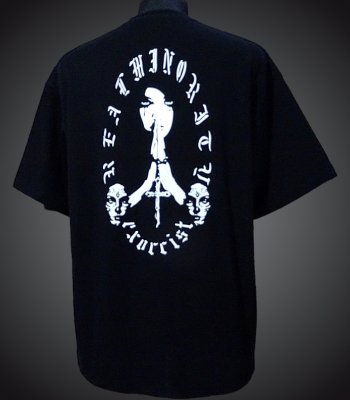 Real Minority リアルマイノリティー  Tシャツ (exorcist) 9.1oz ビッグシルエット ドロップショルダー カラー：ブラック