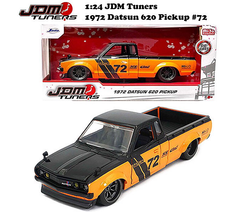 1/24ミニカー JADATOYS 1:24 JDM TUNERS 1972 Datsun 620 Pickup #72 | 高品質なミニカー |  MiJo Exclusives Limited Edition - ZAP 西海岸系ストリートファッションのセレクトショップ