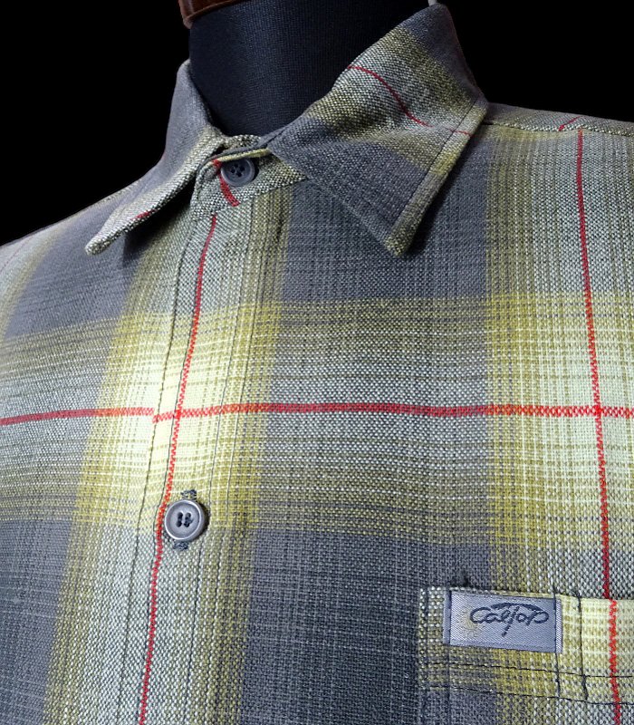 CalTop キャルトップ 半袖チェックシャツ FL PLAID SHORT SHIRT