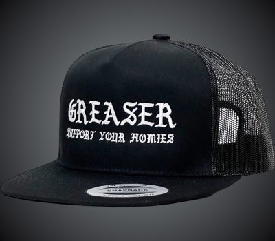Greaser グリーサー メッシュキャップ(HOMIES CAP) mesh cap  カラー：ブラック