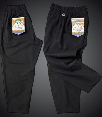 Cookman クックマン Chef Pants シェフパンツ ルーズフィット イージーパンツ ハーヴェストパンツ (Harvest Pants Cropped Canvas) カラー：ブラック
