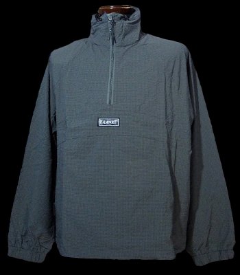 RealMinority リアルマイノリティー プルオーバージャケット (BOX LOGO) seersucke zipup jacket カラー：グレー