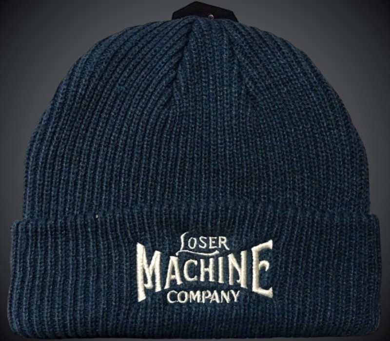 LOSER MACHINE ルーザーマシーン ニットキャップ (OG BEANIE) カラー：ネイビーグレー | サイズ: free |  高さ約19.0cm - ZAP 西海岸系ストリートファッションのセレクトショップ