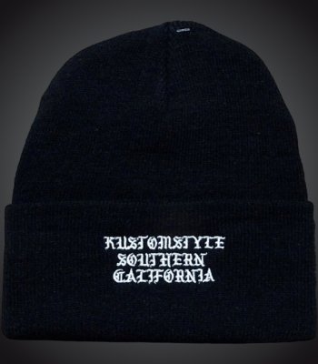 kustomstyle カスタムスタイル  ニットキャップ (KSKNC2303) rooted in the streets beanie カラー：ブラック