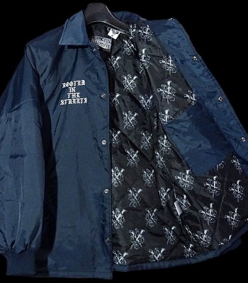kustomstyle カスタムスタイル ナイロン ジャケット (KSHWJ2323NY) letterman nylon jacket カラー：ネイビー