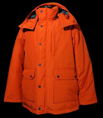 ZANTER JAPAN ザンタージャパン 日本製 800フィルパワー ダウンジャケット (6730：WP-DOWN) Zanter 800fp down jacket  カラー：オレンジ