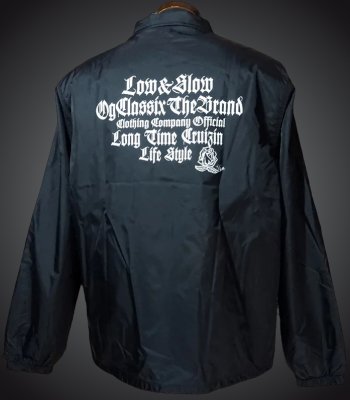 OG Classix オージークラッシックス ボア付きコーチジャケット (LOW & SLOW) coach jacket カラー：ブラック