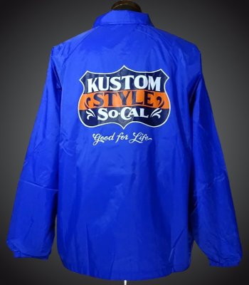 kustomstyle カスタムスタイル コーチジャケット (KSWB2401RBL) good for life coach jacket カラー：ロイヤルブルー