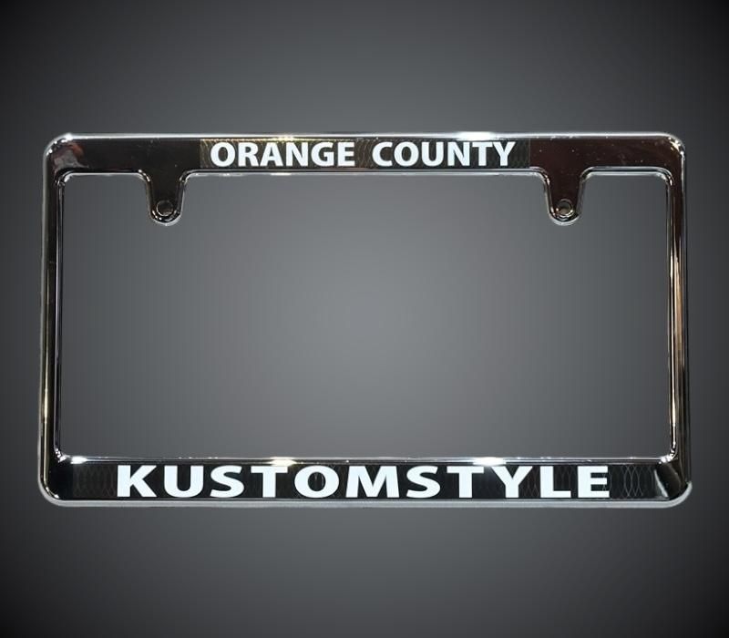 kustomstyle ライセンスフレーム (KSJPLP-002) orange county