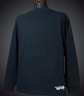 RealMinority リアルマイノリティー ロングスリーブTシャツ (flow) 7.1oz rugged long sleeve Tee カラー：ブラック