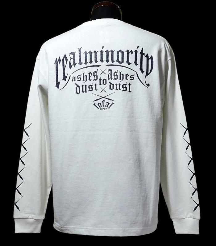 RealMinority ロングスリーブTシャツ | ホワイト - ZAP 西海岸系