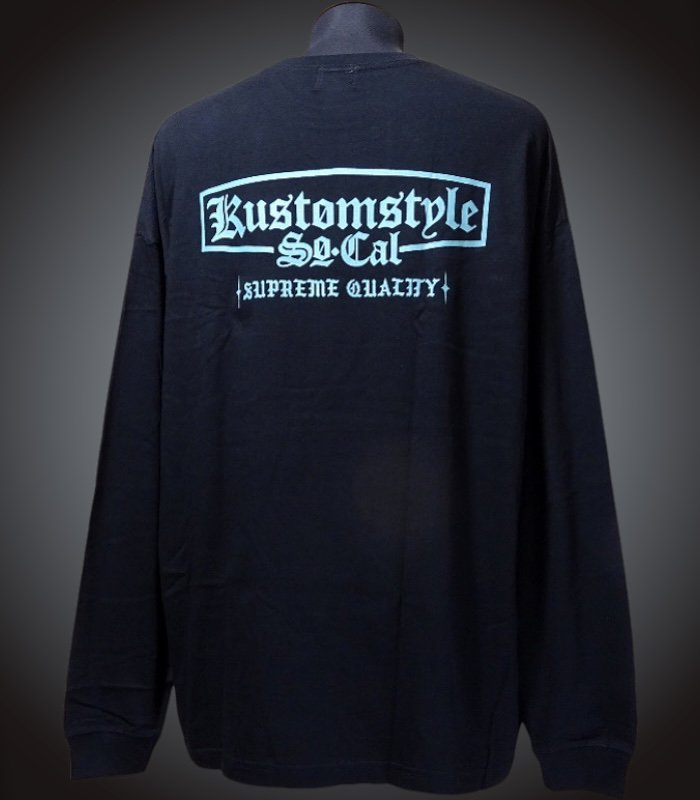 kustomstyle ロングスリーブTシャツ | ブラック - ZAP 西海岸系ストリートファッションのセレクトショップ