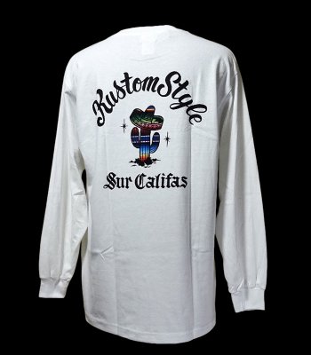 kustomstyle 󥰥꡼T (KSTL1201SEWH) cactus sur califas serape long sleve T-shirts 顼ۥ磻