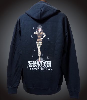 kustomstyle åȥץ륪Сѡ 8.0oz ΢ (KSP2423BK) chola pin-up pullover hoodie 顼֥å