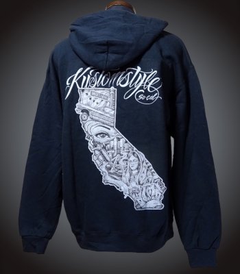 kustomstyle åȥץ륪Сѡ 8.0oz ΢ (KSP2413BK) cali map pullover hoodie 顼֥å