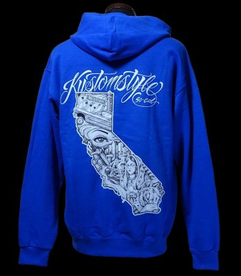 kustomstyle åȥץ륪Сѡ 8.0oz ΢ (KSP2413RBL) cali map pullover hoodie 顼֥롼