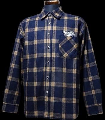 kustomstyle ウール シャツジャケット (KSHWJ2418BKTAN) supreme quality ’24 check shirts jacket カラー:ブラック/タン