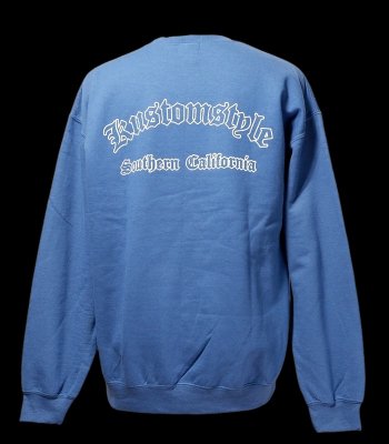 kustomstyle 롼ͥå åȥȥ졼ʡ 8.0oz΢ (KSSW2429IND) oldenglish outline crew sweat 顼ǥ֥롼