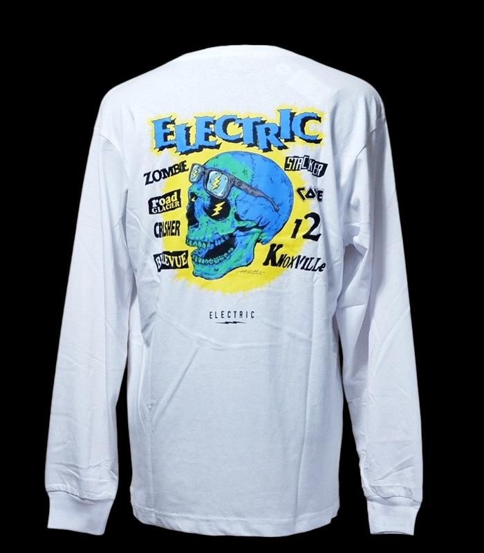 マイクラ 人気アイテム ELECTRIC ロングスリーブTシャツ 西海岸系 ZAP - ホワイト | ウェア