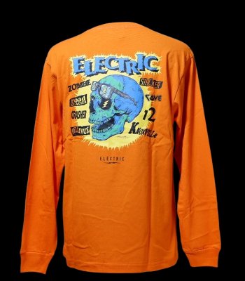 ELECTRIC 쥯ȥå 󥰥꡼T (ELECTRICHIROTTON SKULL L/S TEE) 顼