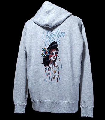 kustomstyle åȥץ륪Сѡ 10oz΢ϥѥ (KSP2406ASH) lagrimas de vario pullover hoodie 顼å奰졼