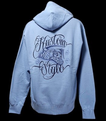 kustomstyle åȥץ륪Сѡ 10oz΢ϥѥ (KSP2428ABL) bomb-kun pullover hoodie 顼å ֥롼