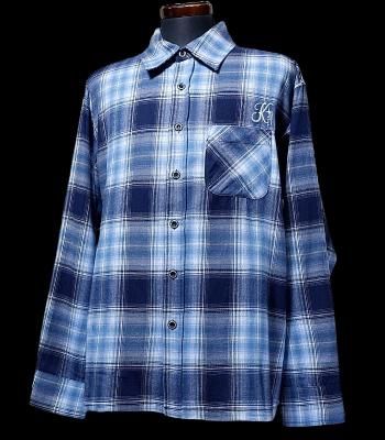 kustomstyle ॹ Ĺµå (KSLS2431BLNY) starlite long sleeve check shirts 顼֥롼ߥͥӡ