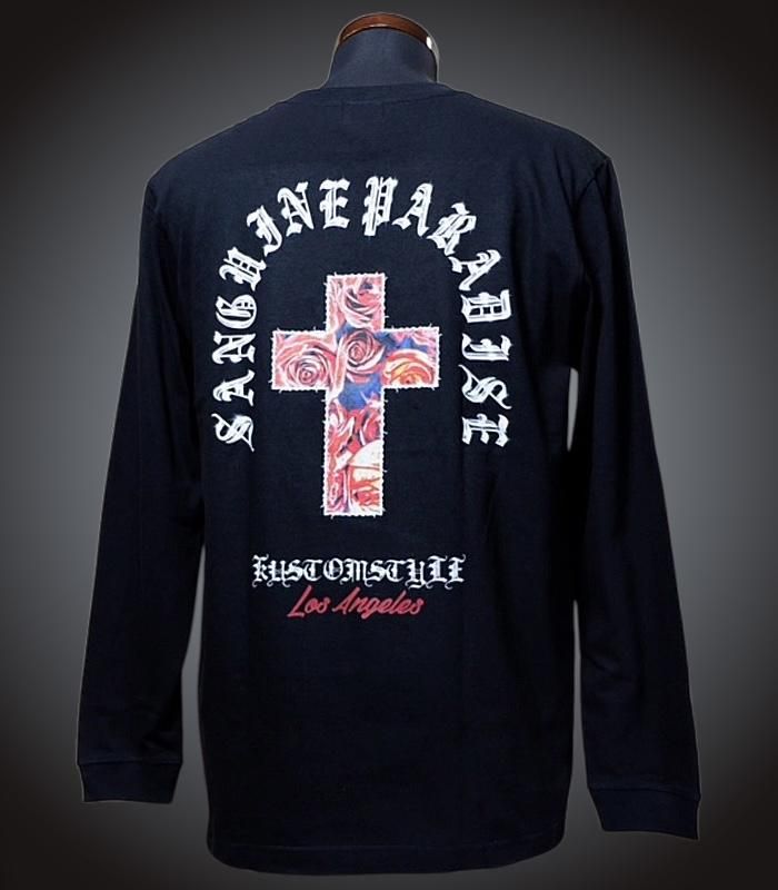 kustomstyle ロングスリーブTシャツ (STL2017BK) sanguine