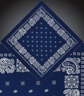 BANDANA バンダナ ペイズリー コットン100% 約55×55cm カラー