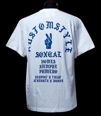 Tシャツ(ホワイト) - ZAP 【西海岸系ストリートファッションの