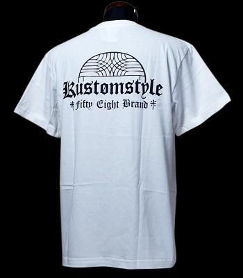 kustomstyleFIFTY EIGHT ॹߥեեƥ T (KSFE003TWH) WHITTIER T-shirt 顼ۥ磻