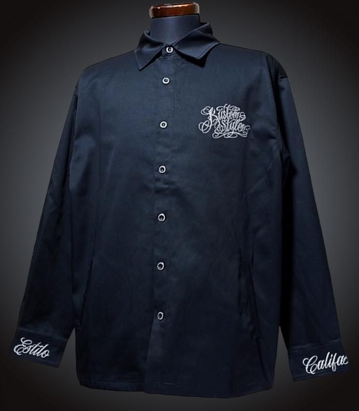 kustomstyle 長袖キューバシャツ (KSLS2107BK) longroof