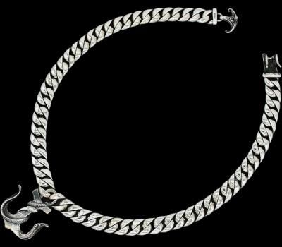 parasite ѥ饵 ͥ͡å쥹 (SNAKE ANCHOR NECKLACE) -SILVER925-