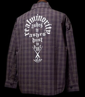 RealMinority ꥢޥΥƥ Ĺµå (Live in the now) check shirts 顼֥饦