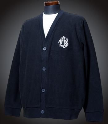 kustomstyle ॹ ǥ ǥ (KSCD2111BK) caligraffiti corduroy cardigan 顼֥å