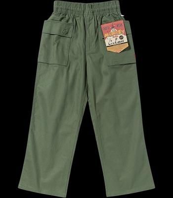 Cookman åޥ 󥭡ѥ (Monkey Pants Herringbone Olive) åѥ 顼꡼