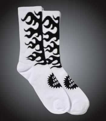 Cookman åޥ å (Rib Crew Socks Afterburner White Black) 顼ۥ磻ȡߥ֥å