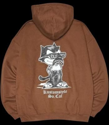 kustomstyle å ץ륪Сѡ 8.4oz ΢ (KSP2502BR) the cat pullover hoodie  顼֥饦
