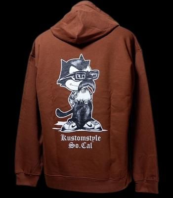 kustomstyle å ץ륪Сѡ 8.4oz ΢ (KSP2502BR) the cat pullover hoodie  顼֥饦