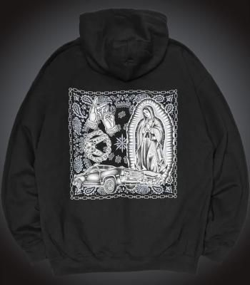 kustomstyle å ץ륪Сѡ 8.4oz ΢ (KSP2501BK) conquista pullover hoodie  顼֥å
