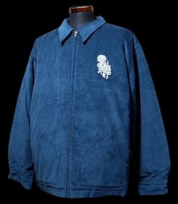 kustomstyle コーデュロイ ジャケット (KSHWJ2521BL) K/S rose bandana corduroy jacket カラー:レイクブルー