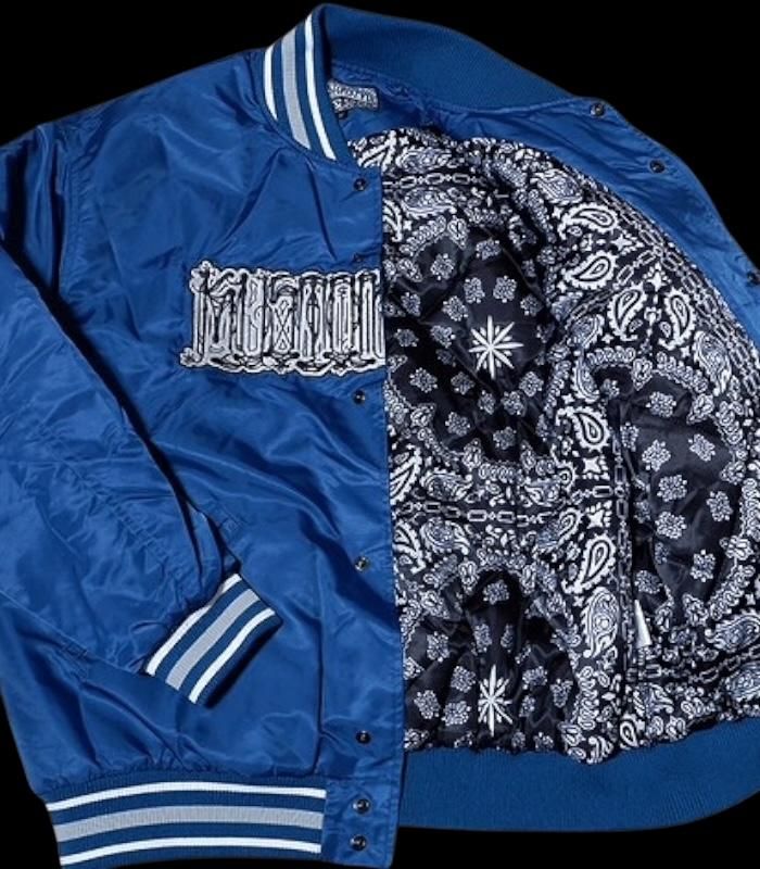 み*き様 ⭐︎USA製⭐︎STARBUS ナイロンジャケット 刺繍 L XL 秋 kustomstyle ナイロン スタジアムジャケット (KSHWJ2520BL