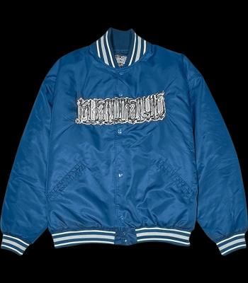 kustomstyle ナイロン スタジアムジャケット (KSHWJ2520BL) chavo logo nylon stadium jacket カラー:ブルー