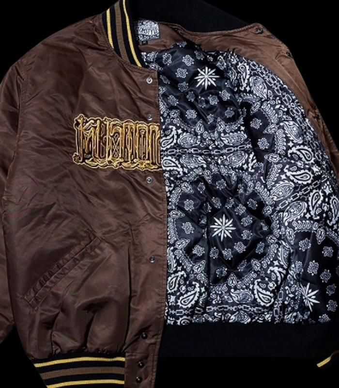 み*き様 ⭐︎USA製⭐︎STARBUS ナイロンジャケット 刺繍 L XL 秋 kustomstyle ナイロン スタジアムジャケット (KSHWJ2520BL