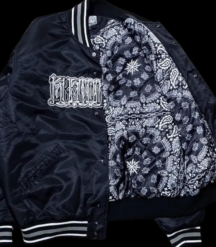 kustomstyle ナイロン スタジアムジャケット (KSHWJ2520BK