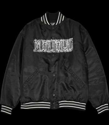 kustomstyle ナイロン スタジアムジャケット (KSHWJ2520BK) chavo logo nylon stadium jacket カラー:ブラック