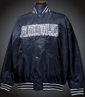 kustomstyle ナイロン スタジアムジャケット (KSHWJ2520BK) chavo logo nylon stadium jacket カラー:ブラック